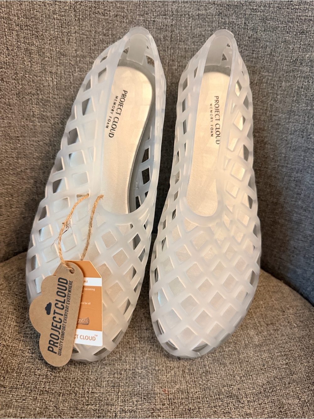 PROJECT CLOUD Clear Jelly Flats